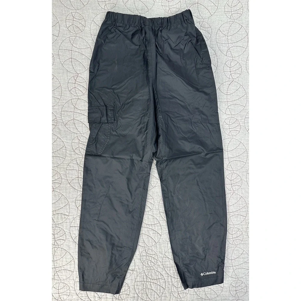 Columbia Kids Cypress Brook II Rain Shell Pants Black‎ Size Medium 10/12
